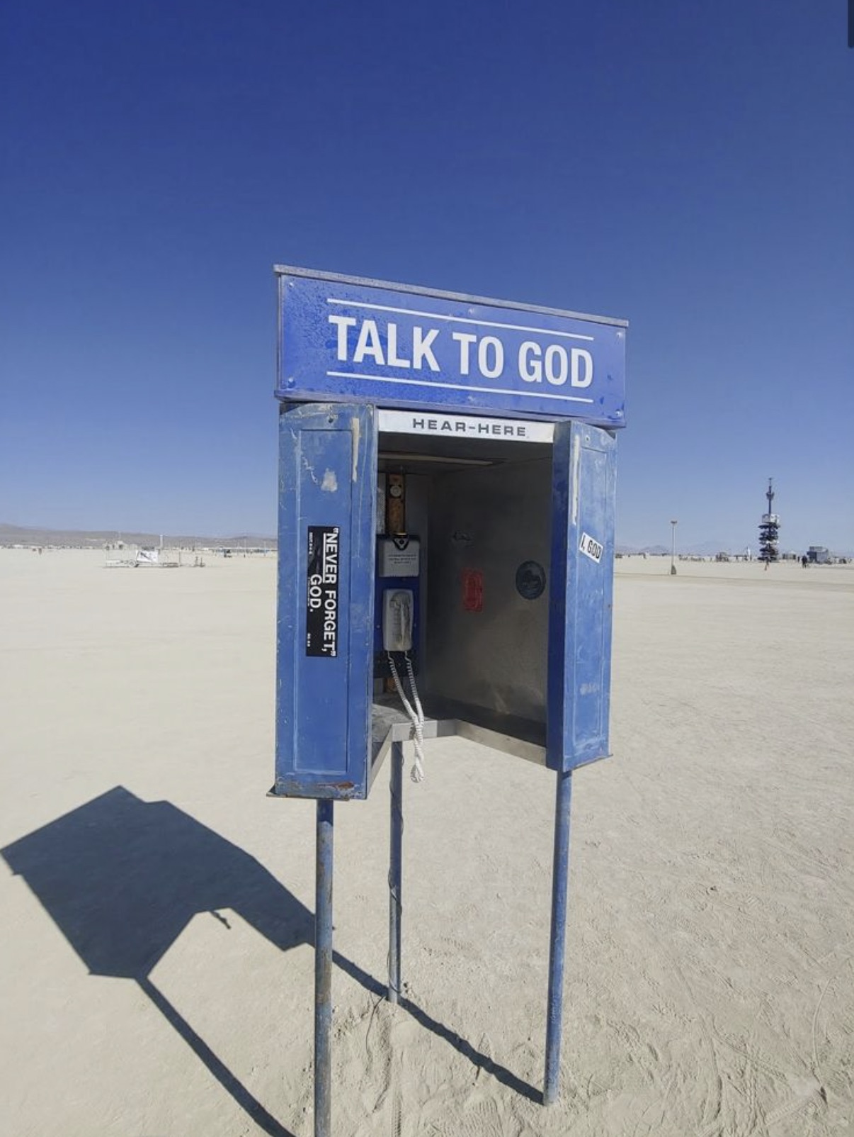 Talk to God phone booth 